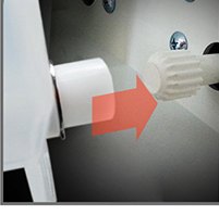 VEN 502 원료통을 본체에 끼우는 모습